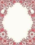 Whimsical Floral Bunny Outline Rug