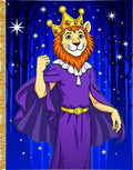 Royal Lion King Night Sky Rug