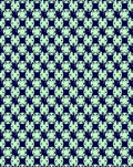 Deep Teal Mint Geometric Lattice Rug