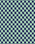 Deep Teal Mint Geometric Lattice Rug