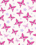 Pretty Pink Butterfly Blossom Meadow Rug