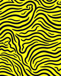 Bold Yellow Zebra Stripe Rug