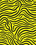 Bold Yellow Zebra Stripe Rug