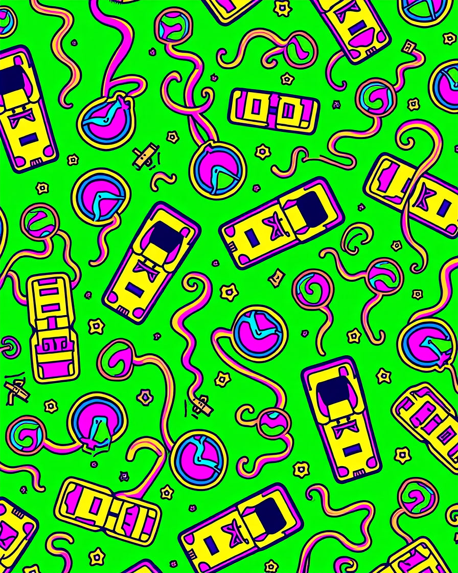 Psychedelic Yellow Pink Pop Art Rug