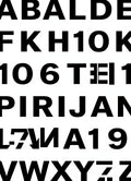 Modern Bold Typographic Collage Rug
