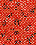 Crimson Net Swirls Rug