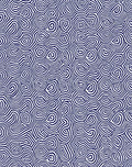 Abstract Navy Swirl Organic Rug