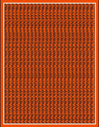 Bold Orange Black Zigzag Stripe Rug