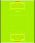 Lime Green Geometric Rectangle Arrangement Rug