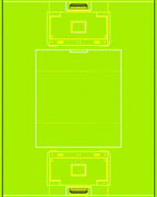 Lime Green Geometric Rectangle Arrangement Rug