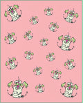 Pink Pastel Flying Character Whimsy Scatter Rug