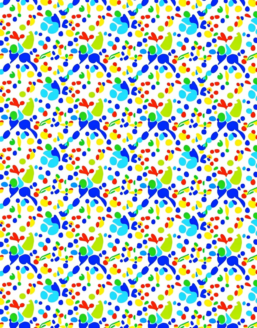 Fun Splatter Paint Colorful Dots Rug