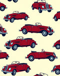 Classic Red Convertible Automobile Repeat Rug