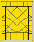 Bold Yellow Geometric Abstract Graphic Rug