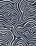 Navy Ivory Organic Swirl Rug