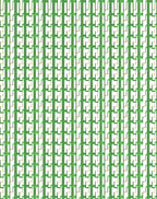 Vertical Green Geometric Steps Rug