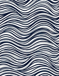 Monochrome Wave Swirl Abstract Rug
