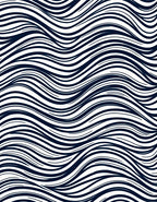 Monochrome Wave Swirl Abstract Rug