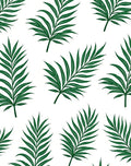 Emerald Green Tropical Palm Frond Rug