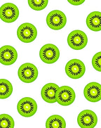 Vibrant Green Kiwi Slice Repeat Rug