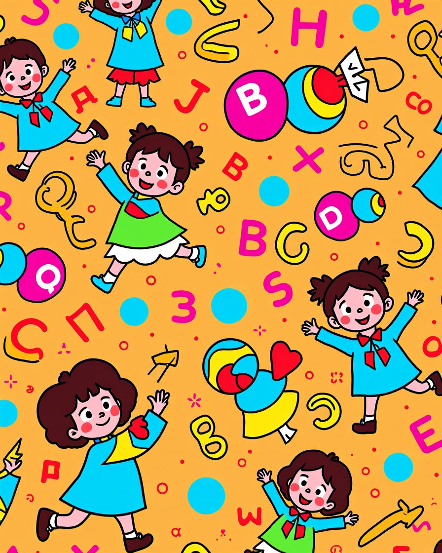 Playful Kids Alphabet Learning Rug