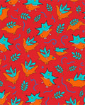 Whimsical Red Orange Bird Foliage Whimsies Rug