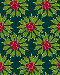 Crimson Berry Jade Leaves Repeat Rug