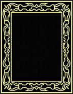 Golden Yellow Ornate Border Rug