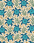 Sea Turtle Coral Garden Rug