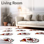 Crimson Laurel Trophy Emblem Rug