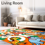 Jungle ABC Safari Animals Fun Rug