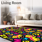Playful Lions And ABC Letters Rug