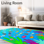 Alphabet Fish Underwater Adventure Rug