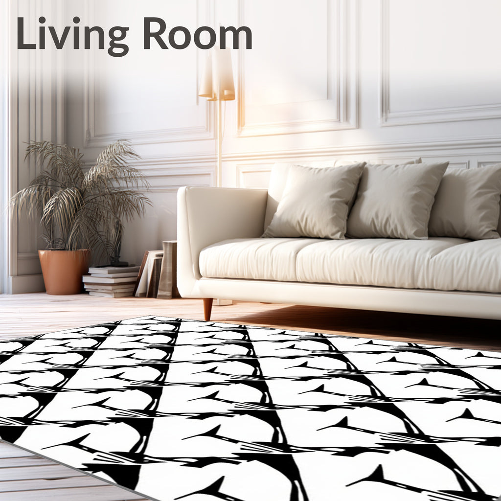Monochromatic Abstract Angular Cascade Rug