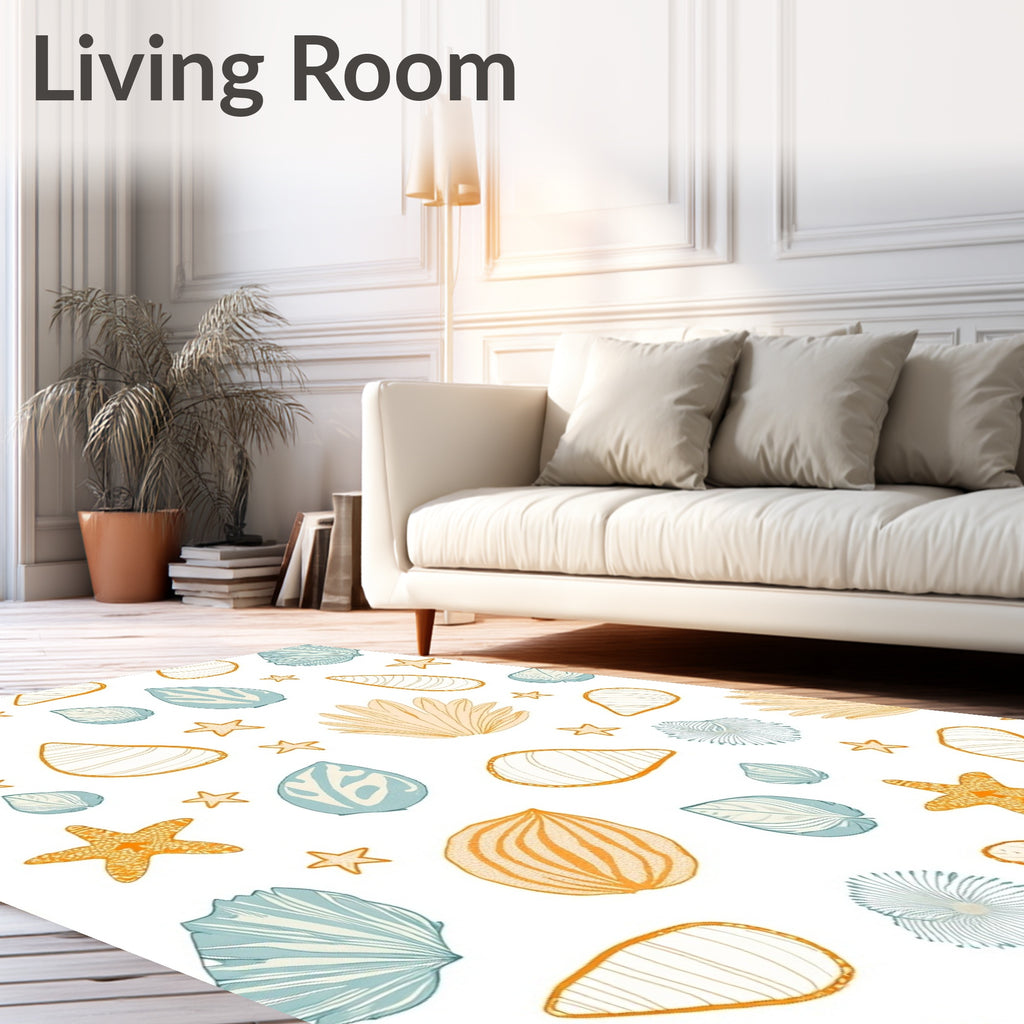Coastal Shell Starfish Breeze Rug