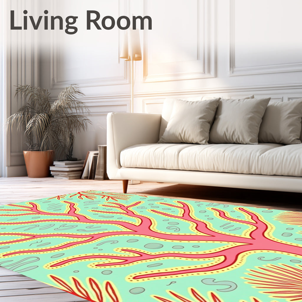 Coral Reef Branching Garden Rug