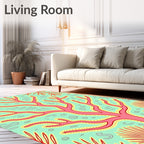 Coral Reef Branching Garden Rug