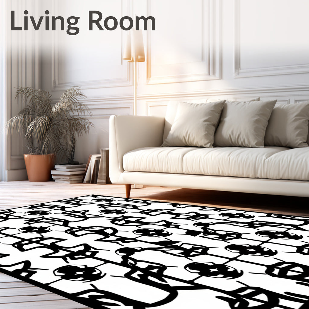 Monochromatic Tribal Geometric Lattice Rug