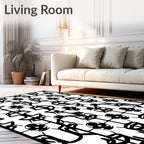 Monochromatic Tribal Geometric Lattice Rug