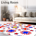 Retro Comic Pop Art Explosion Rug