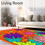 Vibrant Coral Fish Underwater Scene Rug