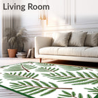 Rustic Evergreen Branch Repeat Rug