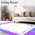 Psychedelic Swirl Star Cluster Rug