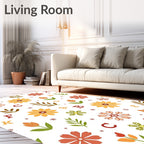 Autumnal Alphabet Floral Meadow Rug