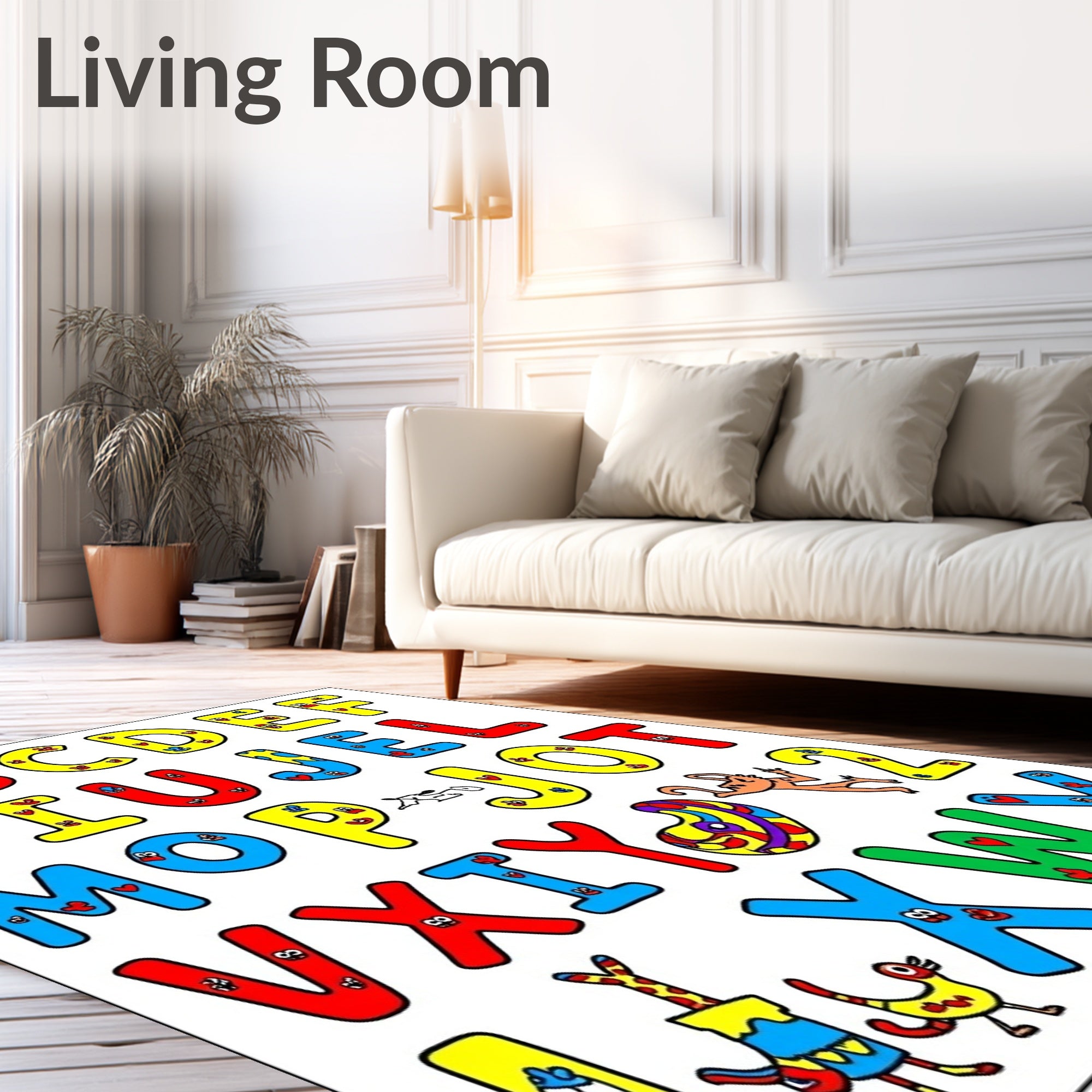 Alphabet Animals And Shapes Rug