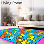 Colorful Animal Alphabet Play Mat Rug