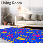 Bright Alphabet Garden Scatter Rug