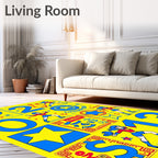 Retro Superhero Comic Starburst Rug