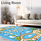 Whimsical Year 1905 Landscape Rug