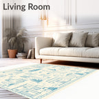 Desert Town Line Drawing Rug